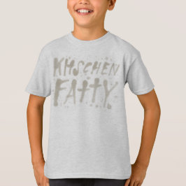 Vette keuken vet logo kids T-shirt grijs