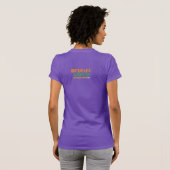 Vette kleur, abstract ritme, PLNTD TSHIRT (Achterkant volledig)