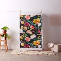 Vette kleuren bloemen collage patroon