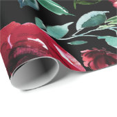 Vette kleuren bloemen en patroon van het foliezakj cadeaupapier (Rol Hoek)