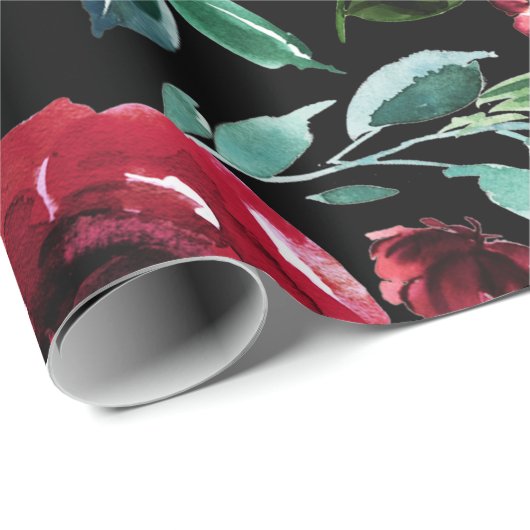 Vette kleuren bloemen en patroon van het foliezakj cadeaupapier (Rol Hoek)