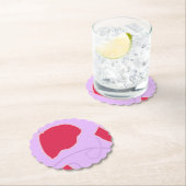 Vette kleuren botanisch papier onderzetter (Insitu)