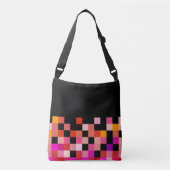 Vette kleuren, fijn grafisch ontwerp crossbody tas (Voorkant)