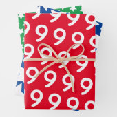 Vette kleuren Sterren - Costum Age Kids Verjaardag Inpakpapier Vel (In situ)