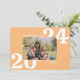 Vette kleurenfoto feestdagenkaart