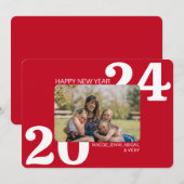 Vette kleurenfoto feestdagenkaart (Voorkant / Achterkant)