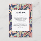 Vette Kleurrijke Abstracte Maximalistische Foto Br Bedankkaart (Voorkant)