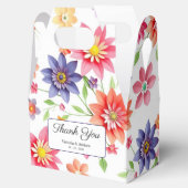 Vette kleurrijke bloem bedankdoosjes (Geopend)