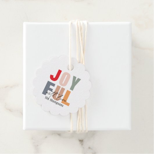 Vette kleurrijke feestvreugde voor kerstmis bedankjes labels (In situ)