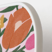 Vette kleurrijke flora naam pickleball paddle (Links Detail)