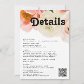 Vette kleurrijke Floral | Alles in één bruiloft In Kaart (Achterkant)