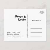 Vette kleurrijke Floral | Briefkaart Datum opslaan (Achterkant)