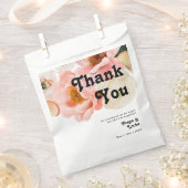 Vette kleurrijke Floral | Dank u wel Bedankzakje (Geknipt)