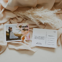 Vette kleurrijke Floral | Foto bedankt Briefkaart