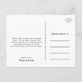 Vette kleurrijke Floral | Foto bruiloft Hartelijk Briefkaart (Achterkant)