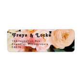 Vette kleurrijke Floral | Label zwart retouradres (Voorkant)