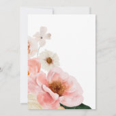 Vette kleurrijke Floral | Lingerie Shower Kaart (Achterkant)