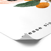 Vette kleurrijke Floral | Ondertekening van het ga Poster (Hoek)