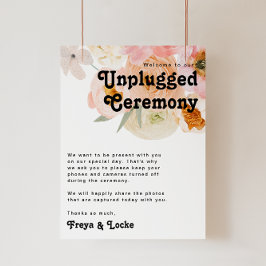 Vette kleurrijke Floral | Ontgrendelde Ceremonie Poster