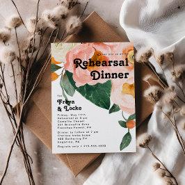 Vette kleurrijke Floral | repetitief diner Kaart