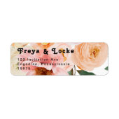 Vette kleurrijke Floral | Retouradreslabel Etiket (Voorkant)