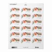 Vette kleurrijke Floral | RSVP-retouradres bruilof Etiket (Full Sheet)