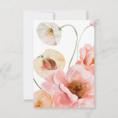 Vette kleurrijke Floral | Song Request RSVP Card (Achterkant)