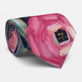 Vette kleurrijke Floral Stropdas (Opgerold)