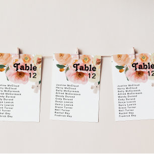 Vette kleurrijke Floral   Tabelnummer