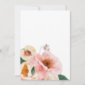 Vette kleurrijke Floral | Traditioneel huwelijk Kaart (Achterkant)