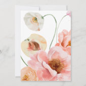 Vette kleurrijke Floral | Uitnodiging tot weddensc (Achterkant)