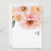 Vette kleurrijke Floral | Uitnodiging vieren (Achterkant)