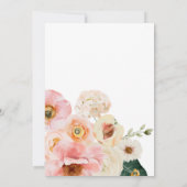 Vette kleurrijke Floral | Uitnodiging voor stellet (Achterkant)