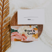 Vette kleurrijke Floral | Vaste plaatskaart Plaatskaartje