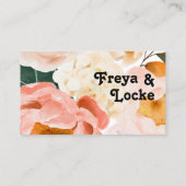 Vette kleurrijke Floral | Vaste plaatskaart Plaatskaartje (Achterkant)