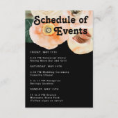 Vette kleurrijke Floral | Zwarte lijst van eveneme Informatiekaartje (Voorkant)