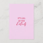 Vette kleurrijke Retro Funky Modern Wedding Detail Informatiekaartje (Achterkant)