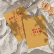 Vette kleurrijke Retro Funky Modern Wedding Detail