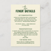 Vette kleurrijke Retro Moderne Bloemen Bruiloft De Informatiekaartje (Voorkant)