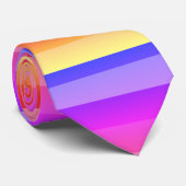 vette kleurrijke zomerstrepen stropdas (Opgerold)