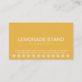 Vette LEMONADE klantenloyaliteitskaart Klantenkaartje (Achterkant)