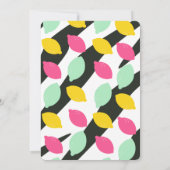 Vette Lemons Colorful Fruity Baby shower Kaart (Achterkant)