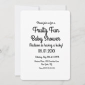 Vette Lemons Colorful Fruity Baby shower Kaart (Voorkant)