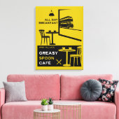 Vette Lepel Engelse Ontbijt Canvas Afdruk (Insitu (Woonkamer))
