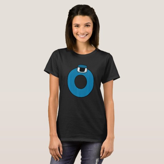 Vette letter O Alfabet Lore T-shirt (Voorkant volledig)