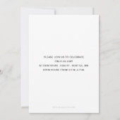 Vette letters Classy Photo Afstuderen Invitation Kaart (Achterkant)