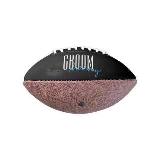 Vette letters "Groom", speciaal gepersonaliseerd American Football (Gedraaid 270)