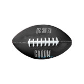 Vette letters "Groom", speciaal gepersonaliseerd American Football (Voorkant)