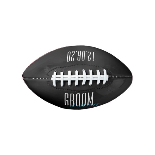 Vette letters "Groom", speciaal gepersonaliseerd American Football (Voorkant)