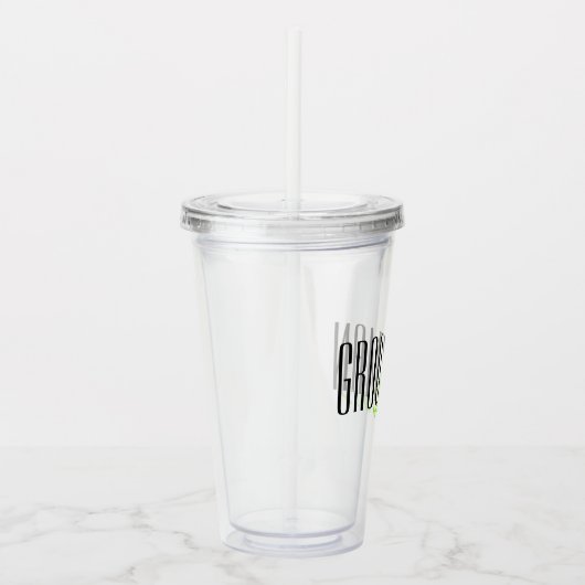 Vette letters "Groomsman" Aangepaste bruiloft Acryl Drinkbeker (Rechts)